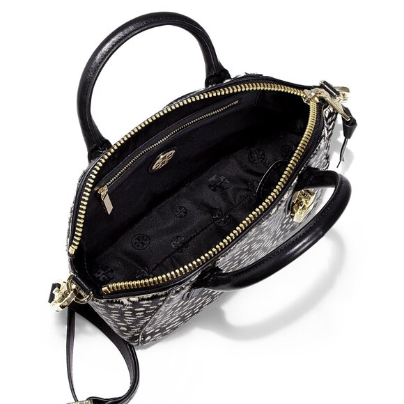 Tory Burch Savannah Pony Hair Dotted Satchel - Picture 4 of 9